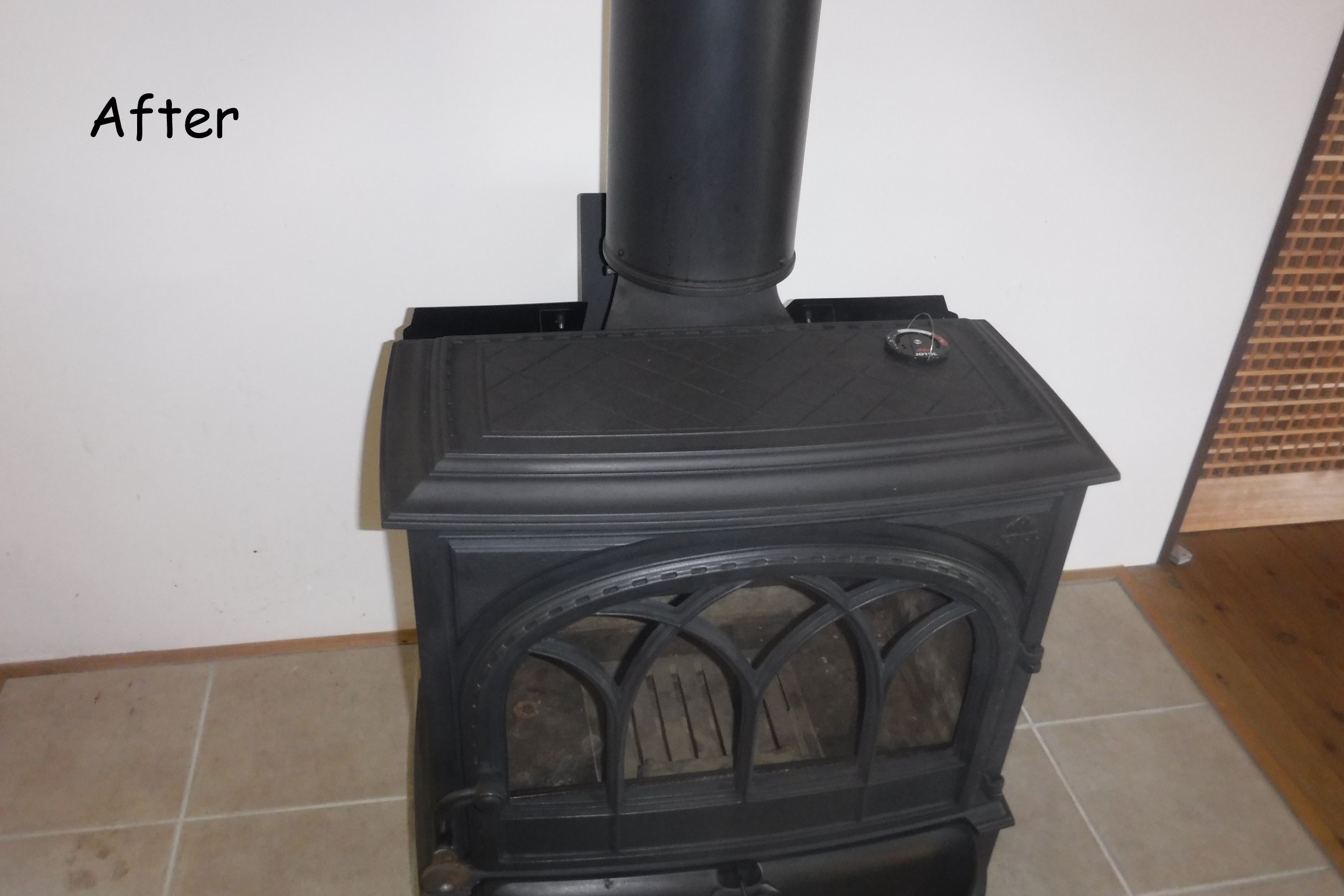 薪ストーブ ヨツール F400 黒 中古品 メンテナンス品 薪ストーブメンテナンス【ヨツールF400】 | 薪ストーブの販売・施工